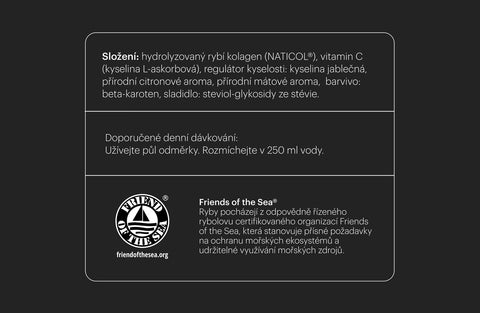 Premium Marine Collagen · máta a citron